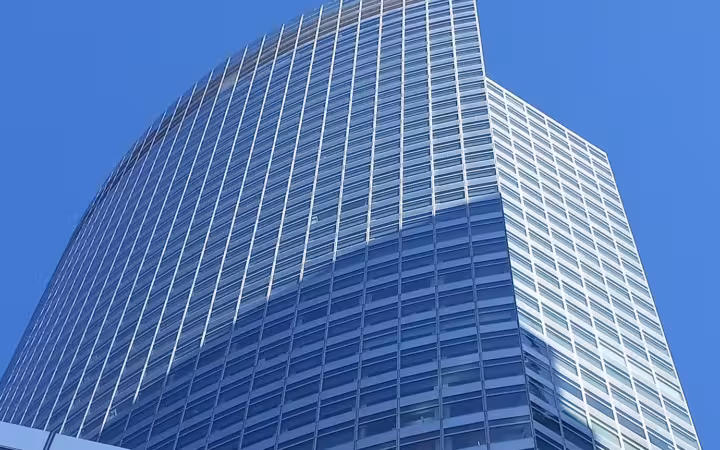 200 West Street skyscraper tall against blue sky