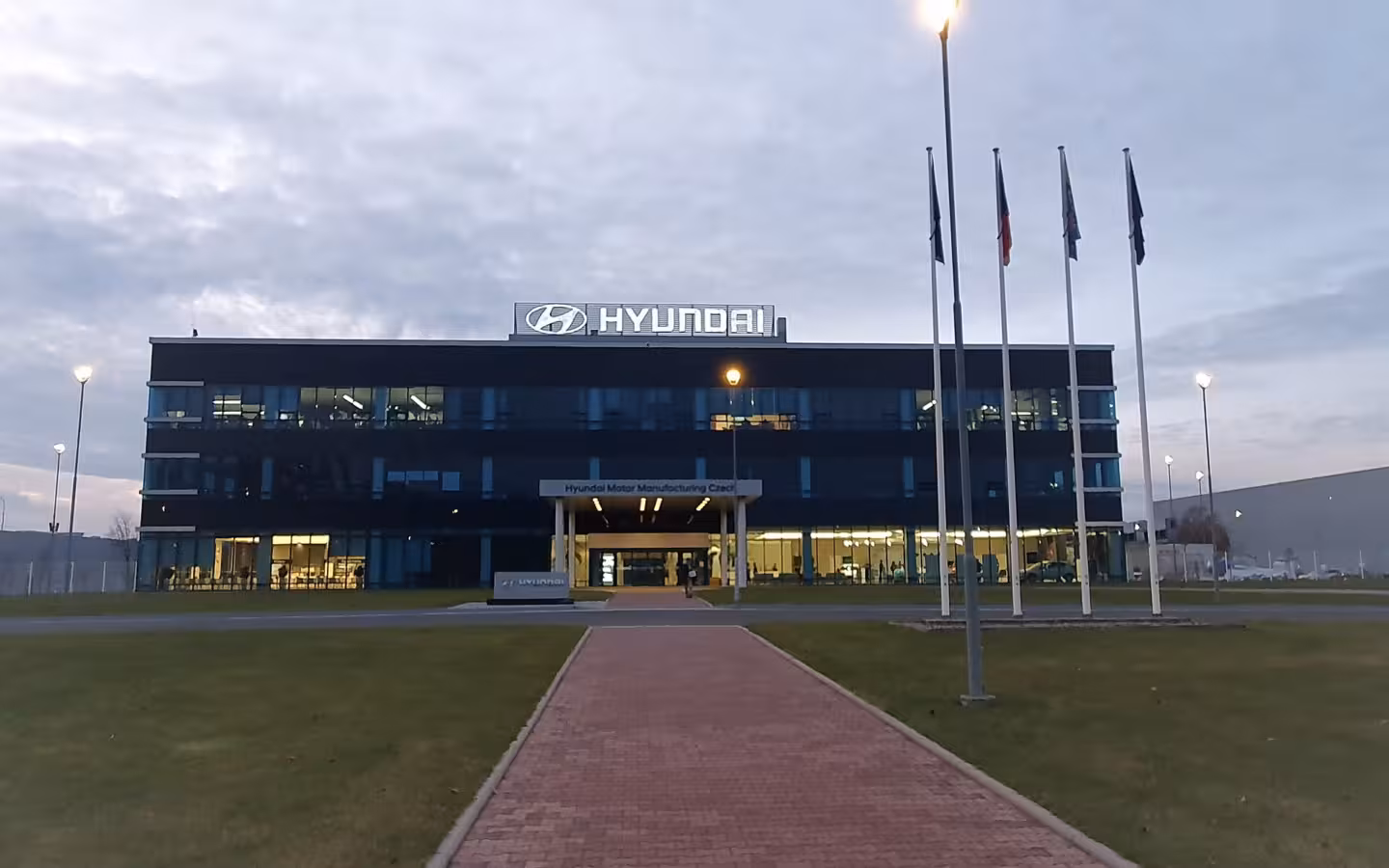Hyundai Motor Manufacturing Czech headquarters building in Nosovice