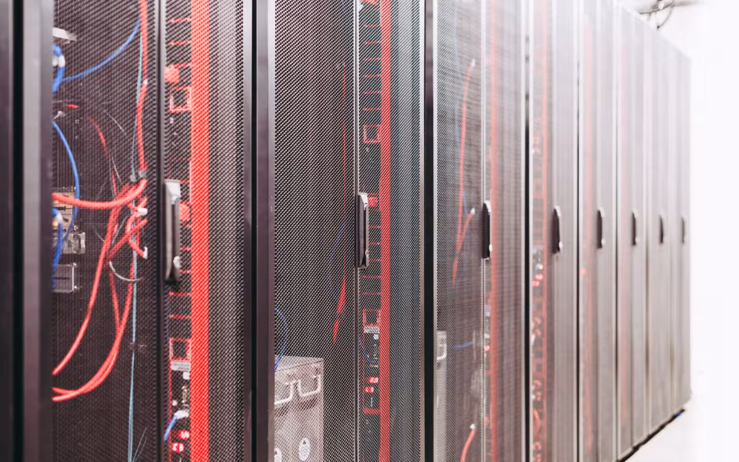 System with various wires managing access to centralized resource of server in data center
