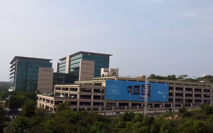 Microsoft office building in Hyderabad, India