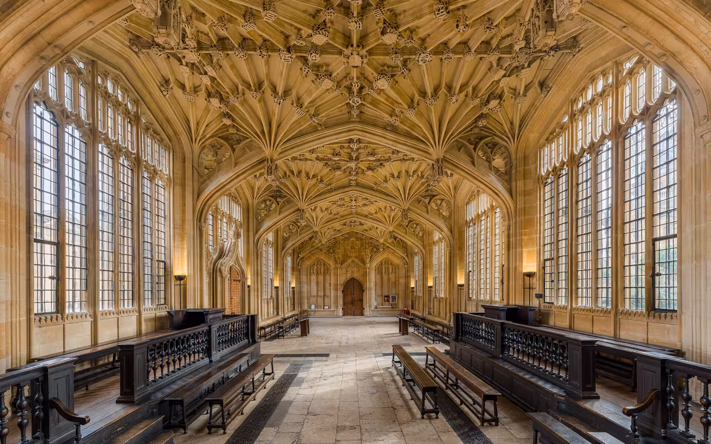 Interior of the Divinity School in the Bodleian Library, Oxford