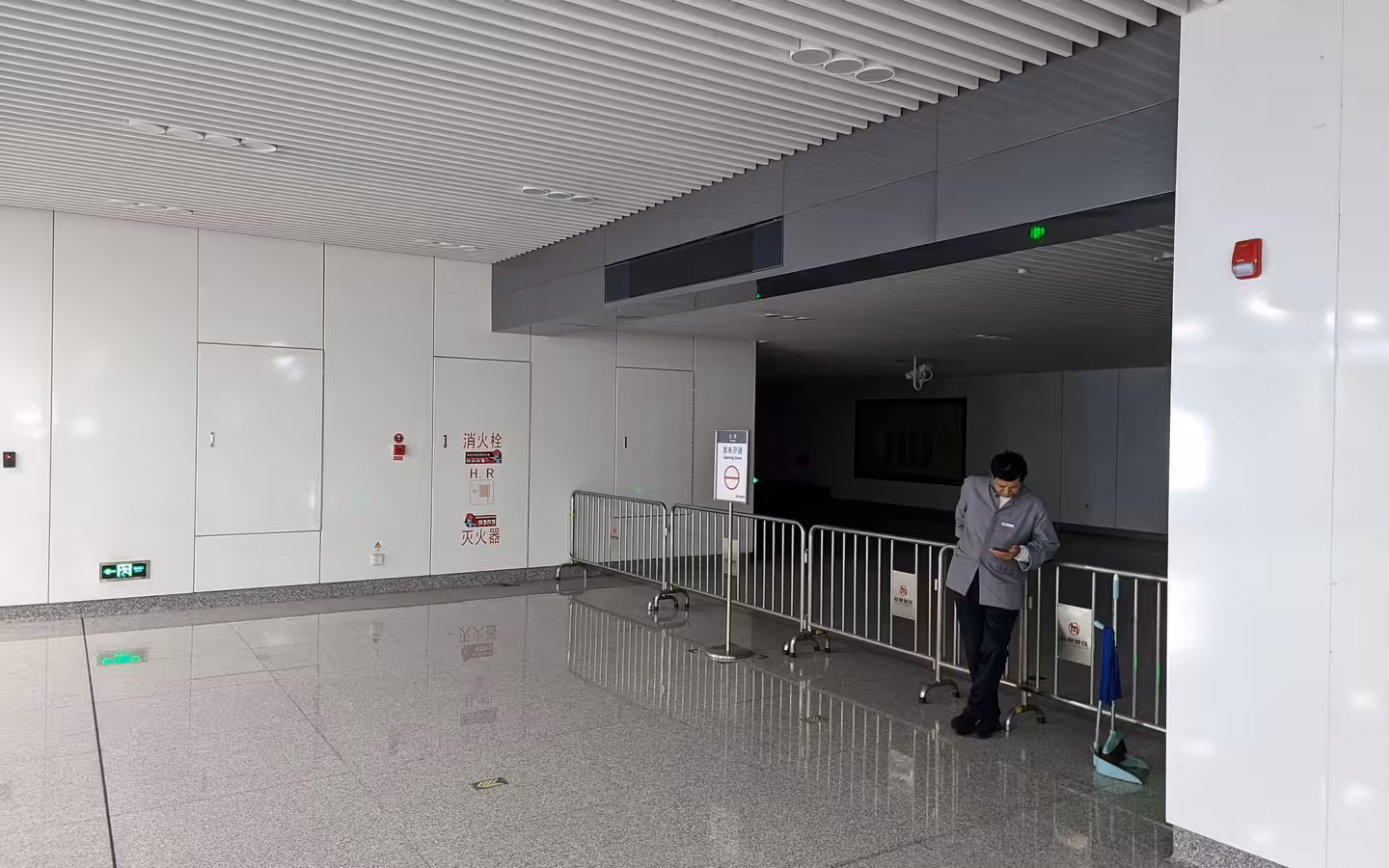 Underground passage to Alibaba Xixi Campus before opening