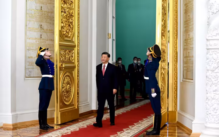 General Secretary of the Chinese Communist Party Xi Jinping at the Kremlin in Moscow